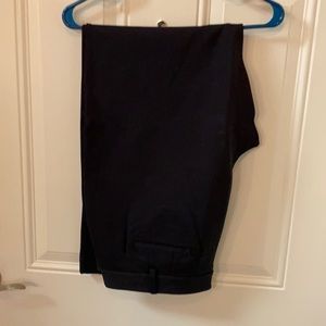 Women’s Lands’ End Black Work/Dress Pants, No Side Pockets, Wide Leg, NWOT